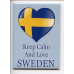 Magnet -  Keep Calm & Love Sweden
